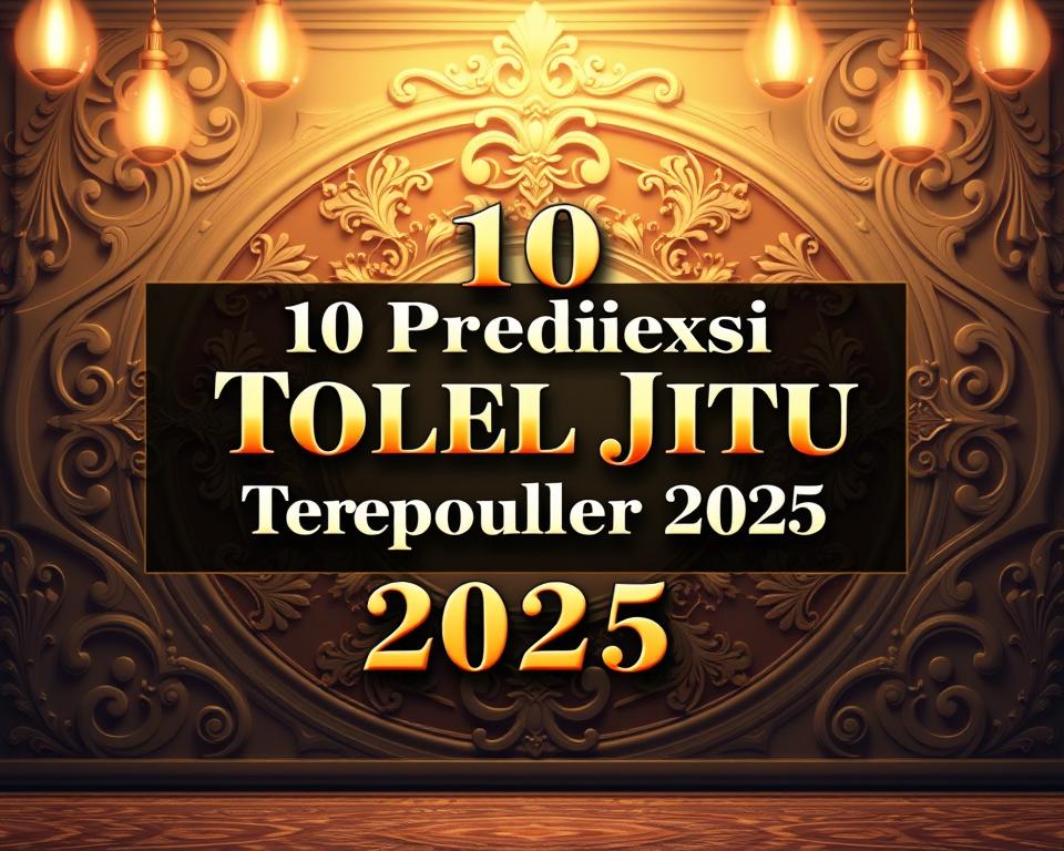 10 Prediksi Togel Jitu Terpopuler 2025